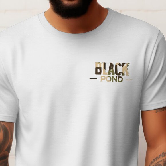 Black Pond Duck Hunt Club T-shirt White Unisex - Picture 2 of 2
